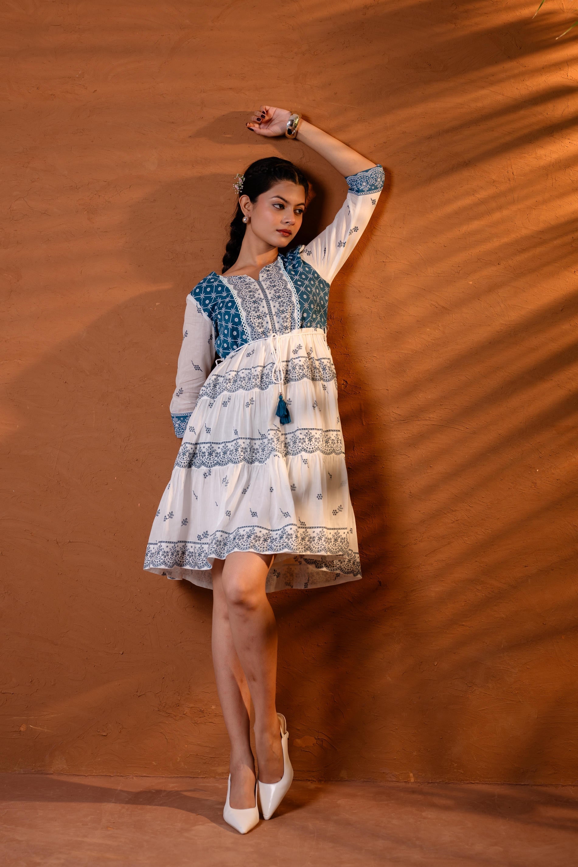 Juniper Indigo Heritage Tier Dress | Grocsy