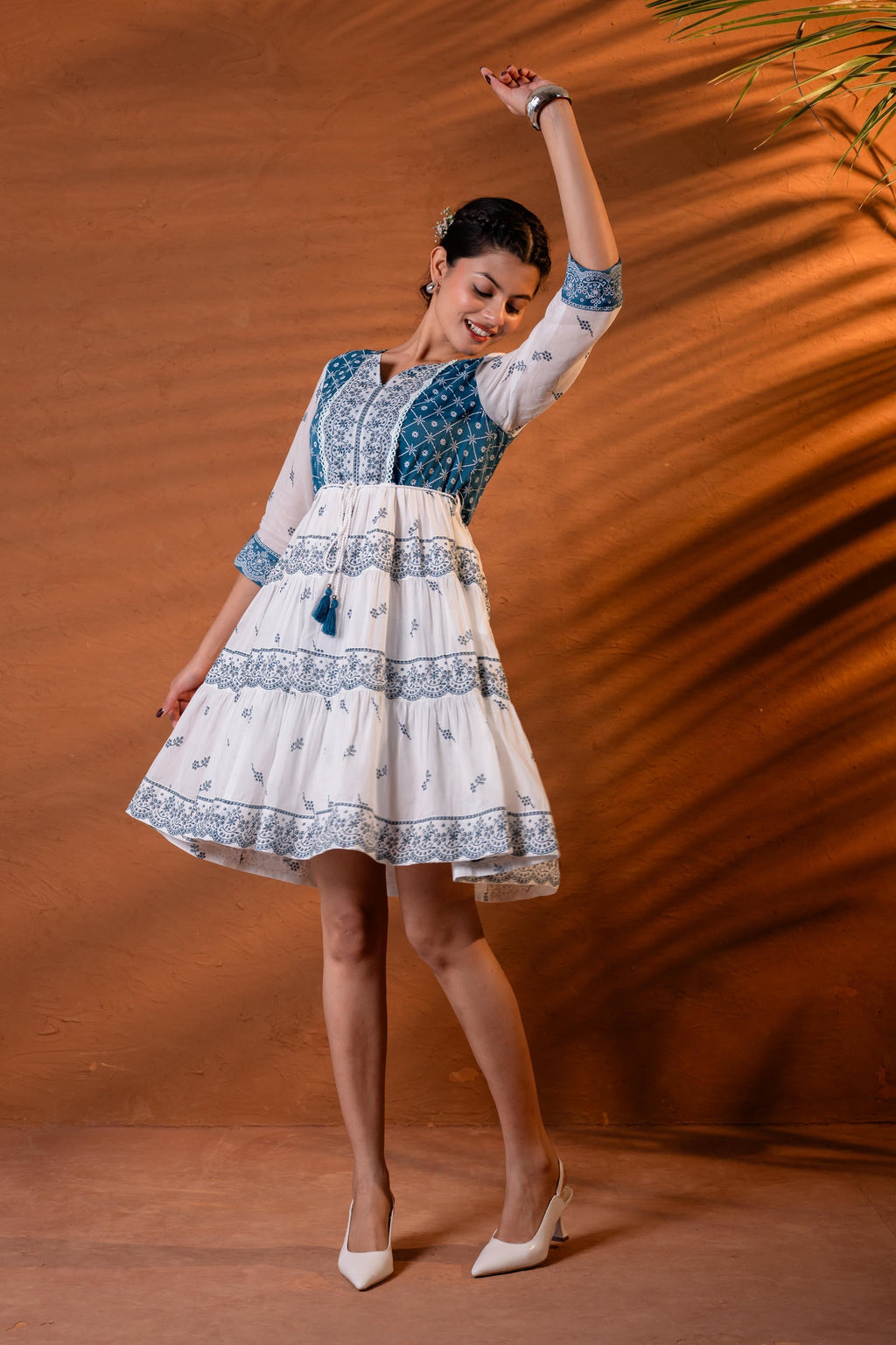 Juniper Indigo Heritage Tier Dress | Grocsy