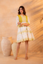 Juniper Lime Heritage Tier Dress | Grocsy