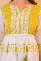 Juniper Lime Heritage Tier Dress | Grocsy