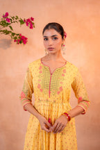 Juniper Gulnaar Gendaphool Garden Panelled Dress | Grocsy