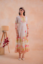 Juniper Gulnaar Garden Panelled Dress | Grocsy