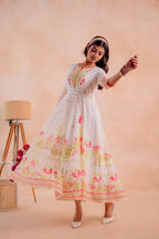 Juniper Gulnaar Garden Panelled Dress | Grocsy