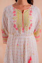 Juniper Gulnaar Garden Panelled Dress | Grocsy