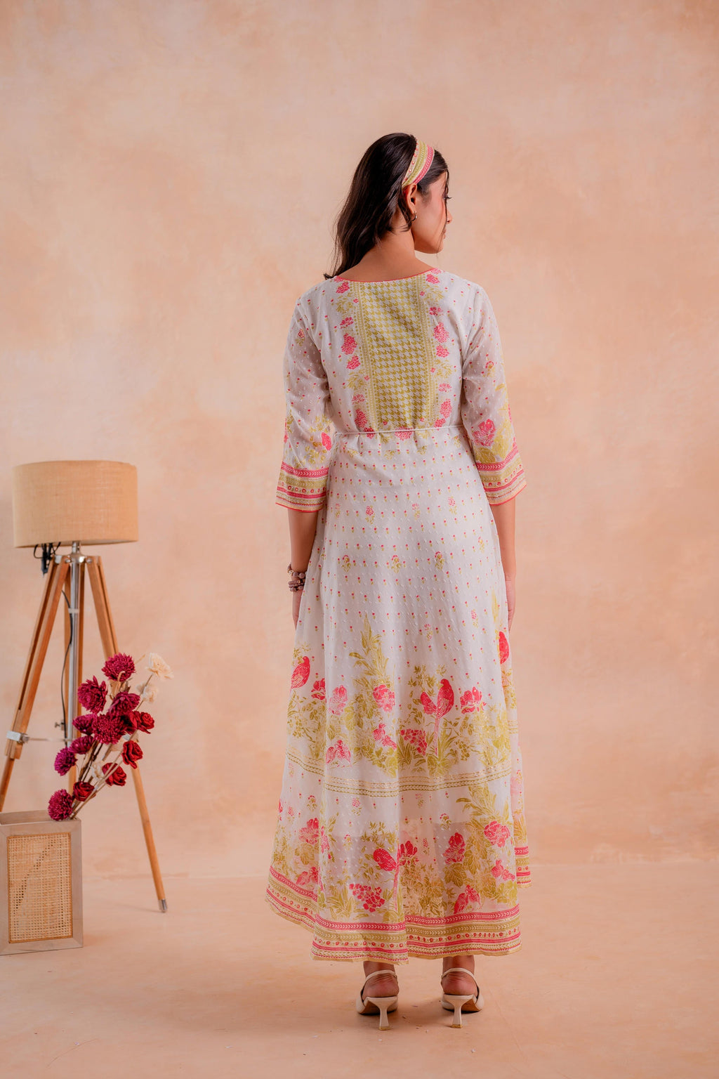 Juniper Gulnaar Garden Panelled Dress | Grocsy