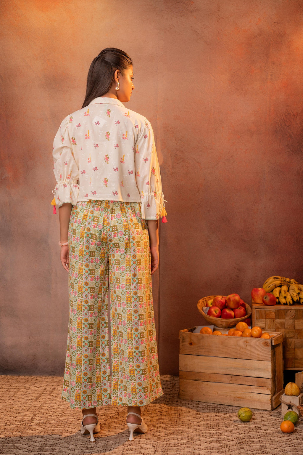 Juniper Ivory Folk Mosaic Co-Ord Set | Grocsy
