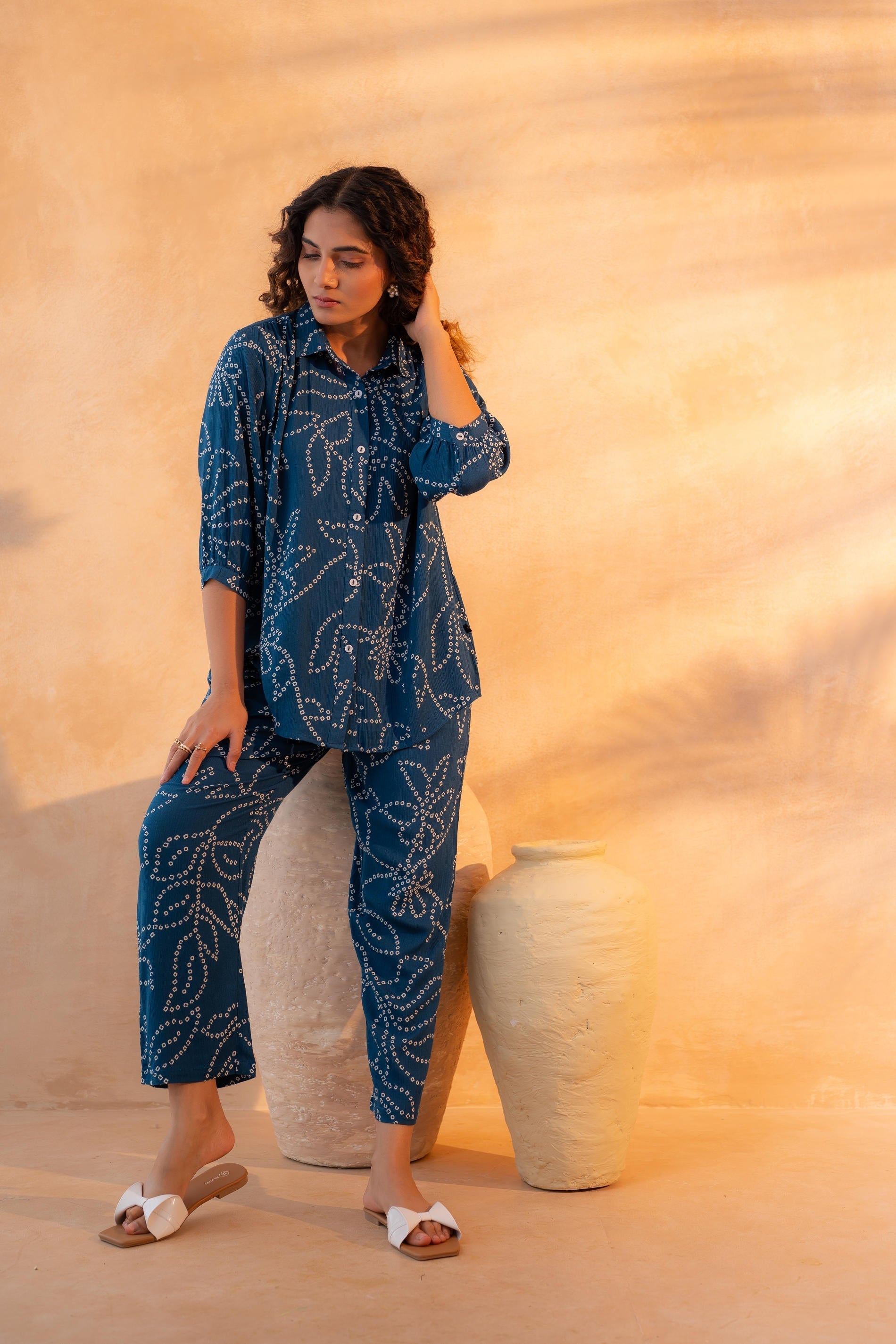Juniper Indigo Whisper Co-Ord Set | Grocsy