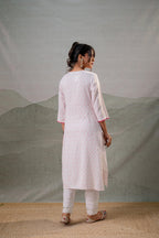 Juniper Rosebud Yoke Printed Kurta | Grocsy