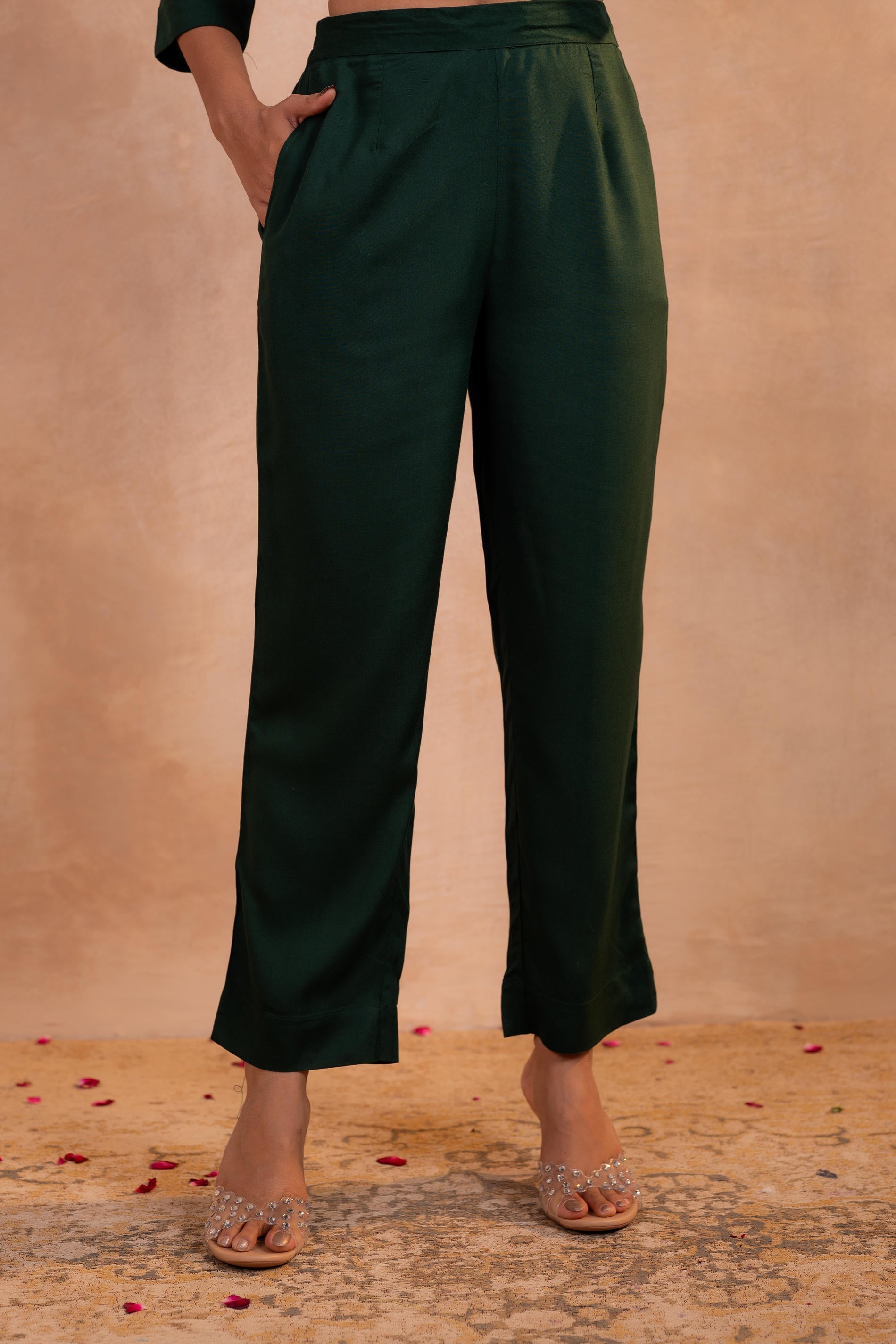 Juniper Forest Bloom Printed Kurta Set | Grocsy
