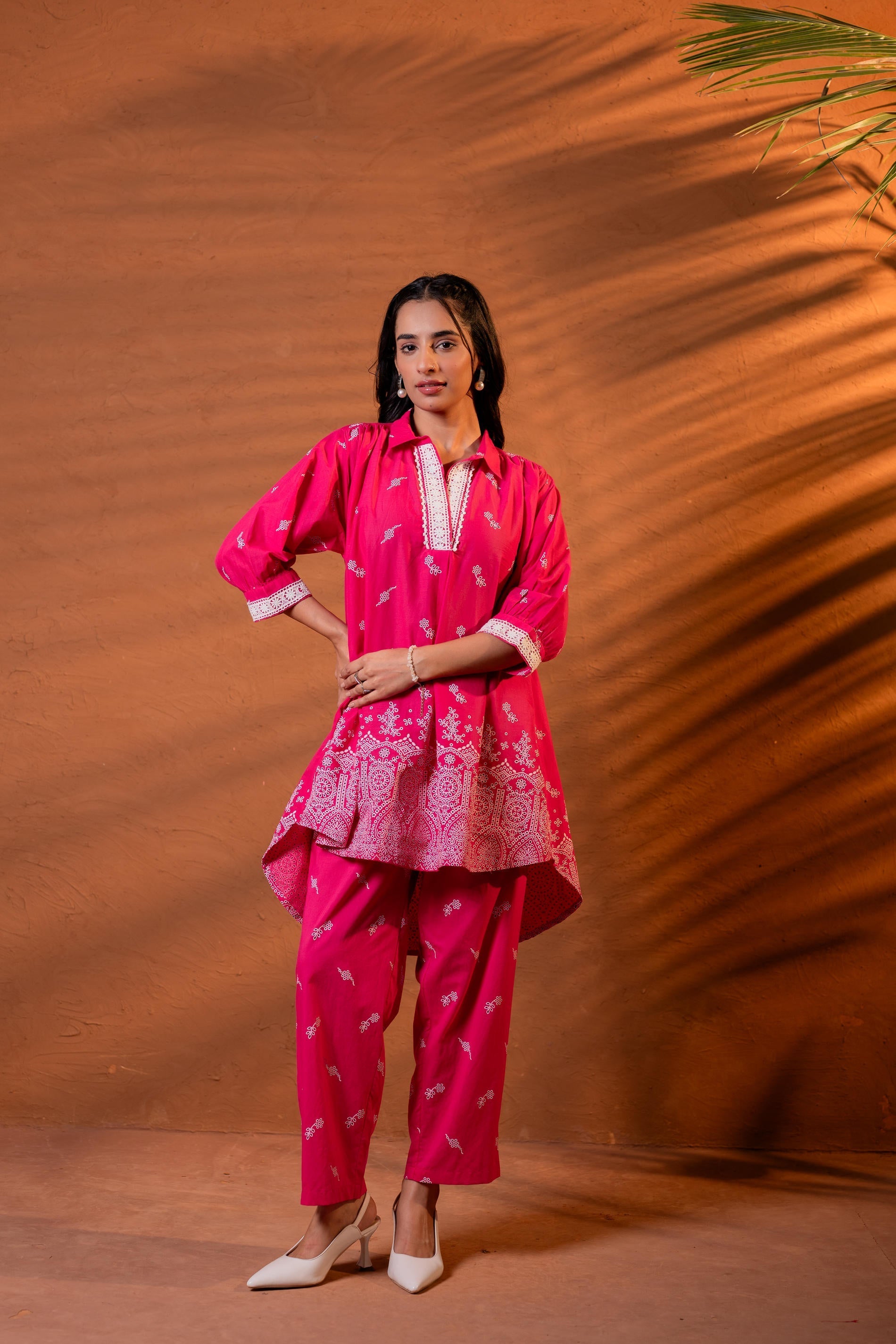 Juniper Gulnaar Festive Printed Kurta Set | Grocsy