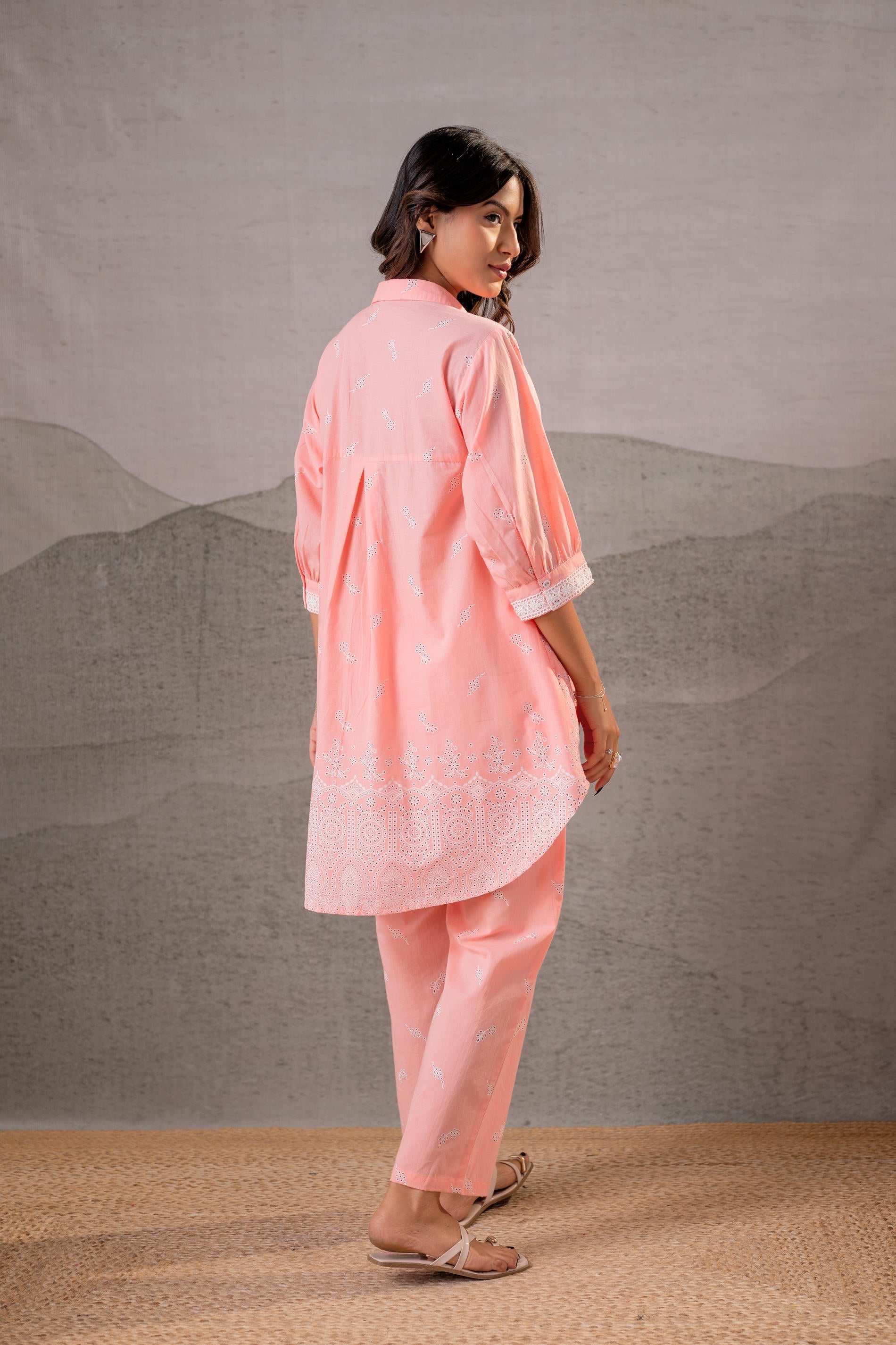 Juniper Pastel Festive Printed Kurta Set | Grocsy