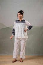 Juniper Ivory Kalaa Printed Tunic Set | Grocsy