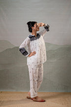 Juniper Ivory Kalaa Printed Tunic Set | Grocsy