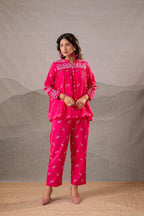 Juniper Ivory Kalaa Printed Tunic Set | Grocsy