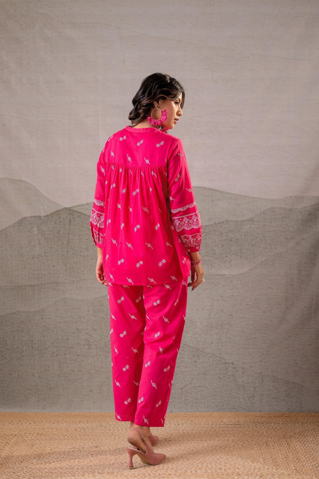 Juniper Ivory Kalaa Printed Tunic Set | Grocsy