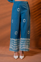 Juniper Neel Rekha Indigo Tunic Set | Grocsy