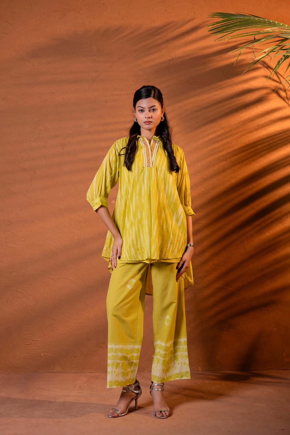 Juniper Sunshine ray lime Tunic Set | Grocsy