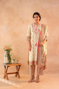 Juniper Gulnaar Garden Printed Kurta Pant And Dupatta Set | Grocsy