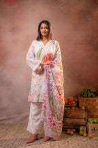 Juniper Gulnaar Garden Printed Kurta Set | Grocsy