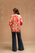 Juniper Man Made Fiber Floral Printed Tunic With Button Details | Grocsy