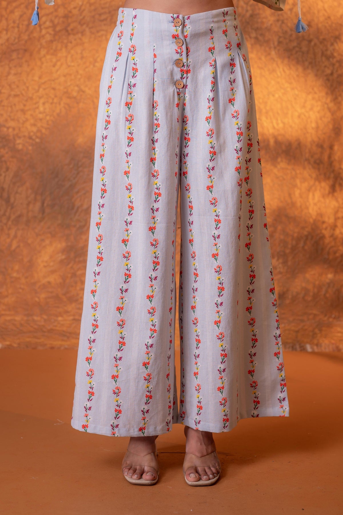 Juniper Phoolwari Printes Co-ord Set | Grocsy