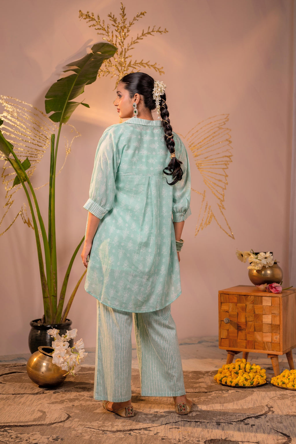 Juniper Mint Whisper Relaxed Co-ord Set | Grocsy