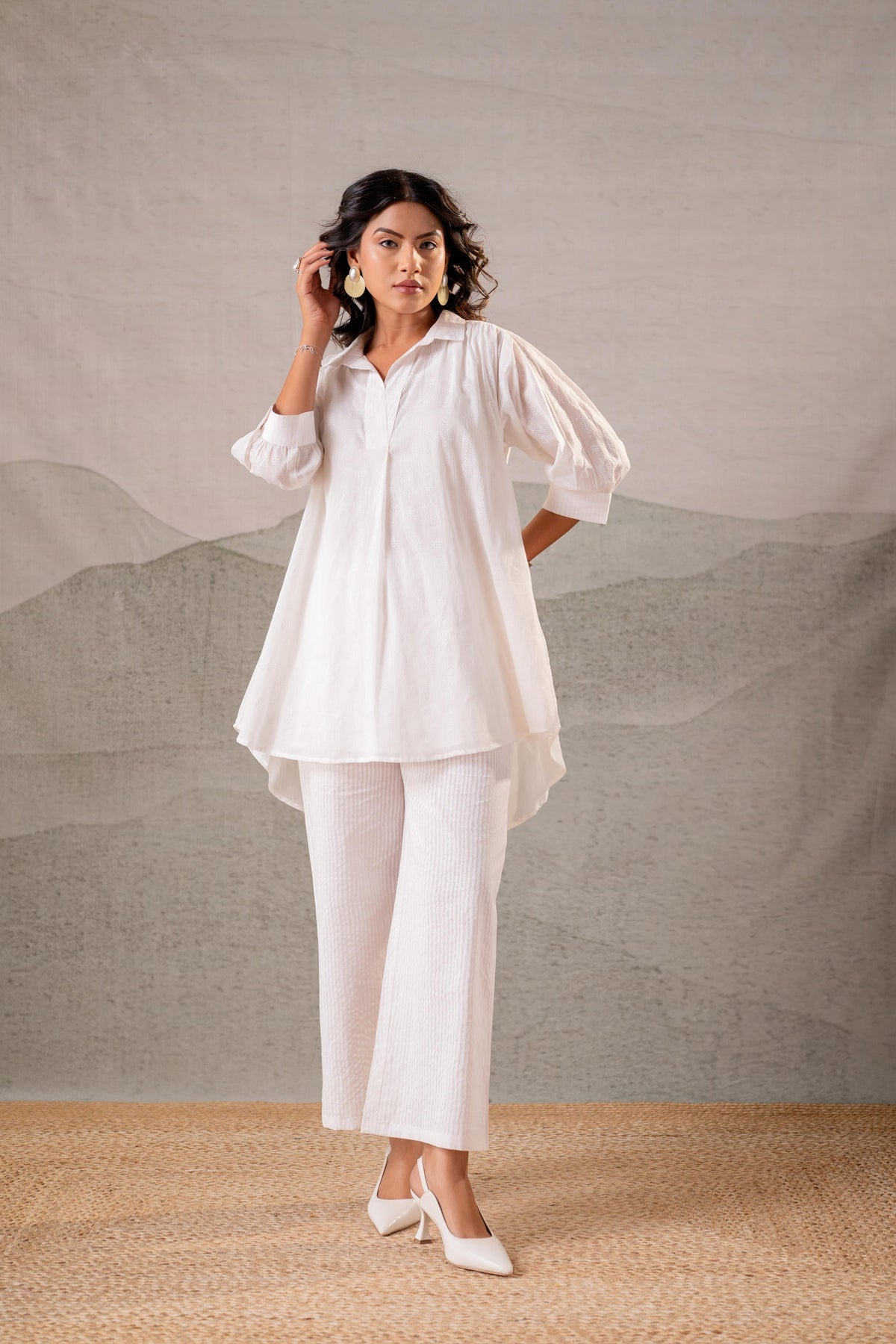 Juniper Cloud Whisper Relaxed Co-ord Set | Grocsy