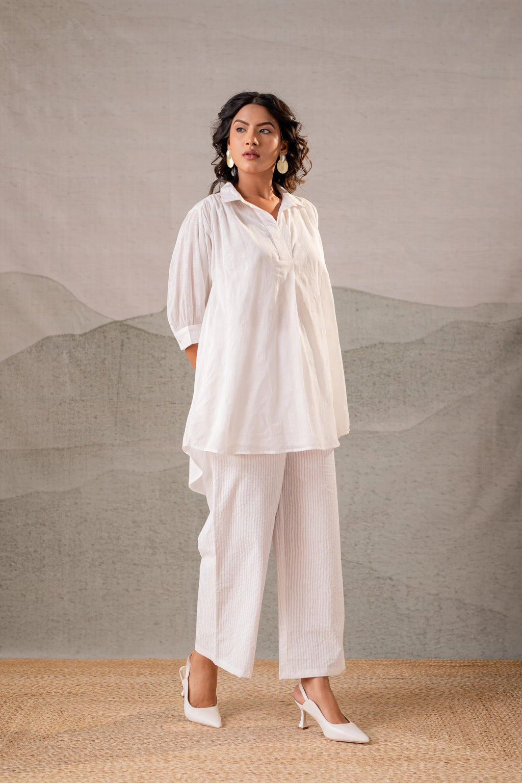 Juniper Cloud Whisper Relaxed Co-ord Set | Grocsy