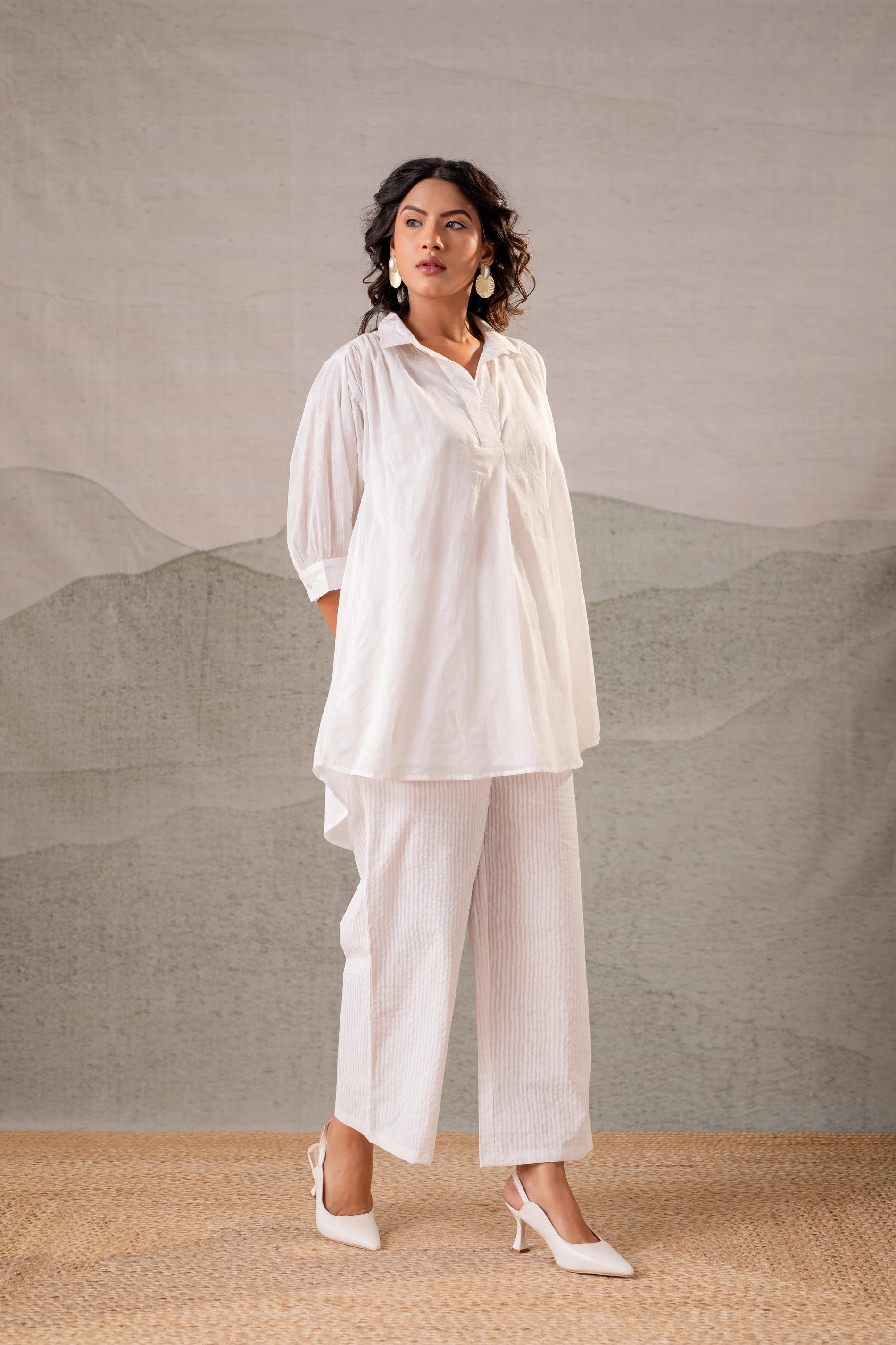 Juniper Cloud Whisper Relaxed Co-ord Set | Grocsy