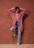 Juniper Viscose Dusty Pink Embellished Shirt With Sequin & Bead Details | Grocsy