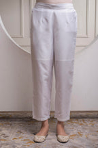 Juniper Viscose Off White Embroidered Shirt, Cami & Pant Co-Ord Set With Zari Work | Grocsy