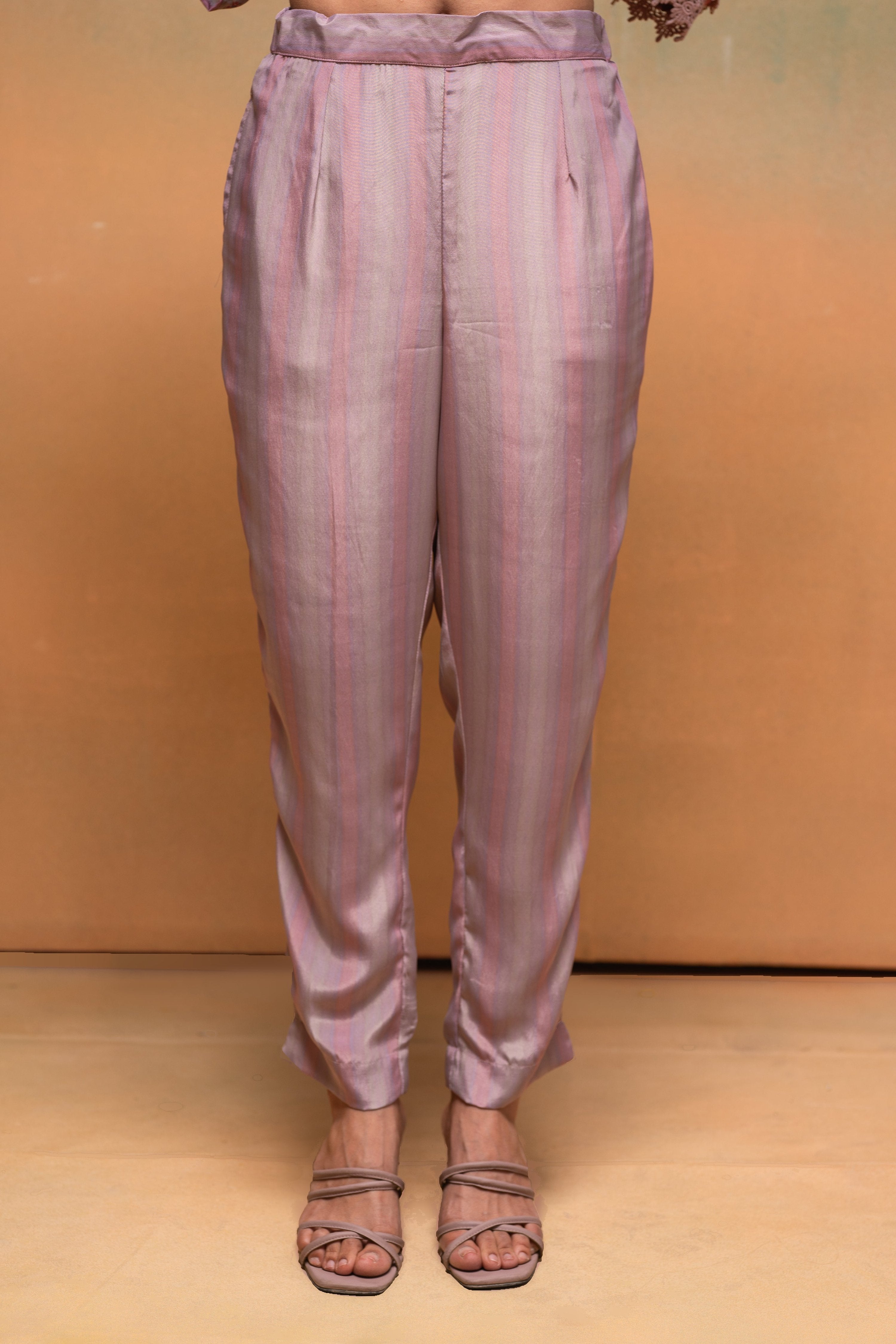 Juniper Pink Floral Embellished A-Line Kurta Pant And Dupatta Set With Beads & Sequence Work | Grocsy