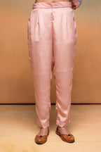 Juniper Peach Man Made Fiber Floral Printed Kurta With Pants & Dupatta Set With Sequence Work | Grocsy