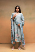 Juniper Mint Meadow Elegance Kurta Pant And Dupatta Set | Grocsy