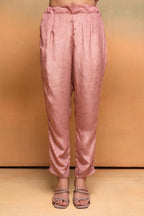 Juniper Peach Floral Embellished Straight Kurta Pant And Dupatta Set With Beads & Sequence Work | Grocsy