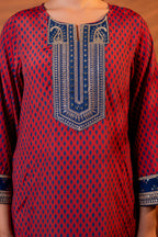 Juniper Noor Jaal Printed Long Kurta | Grocsy