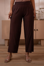Juniper Modern Chocolate Brown Indo-Fusion Co-Ord Set | Grocsy
