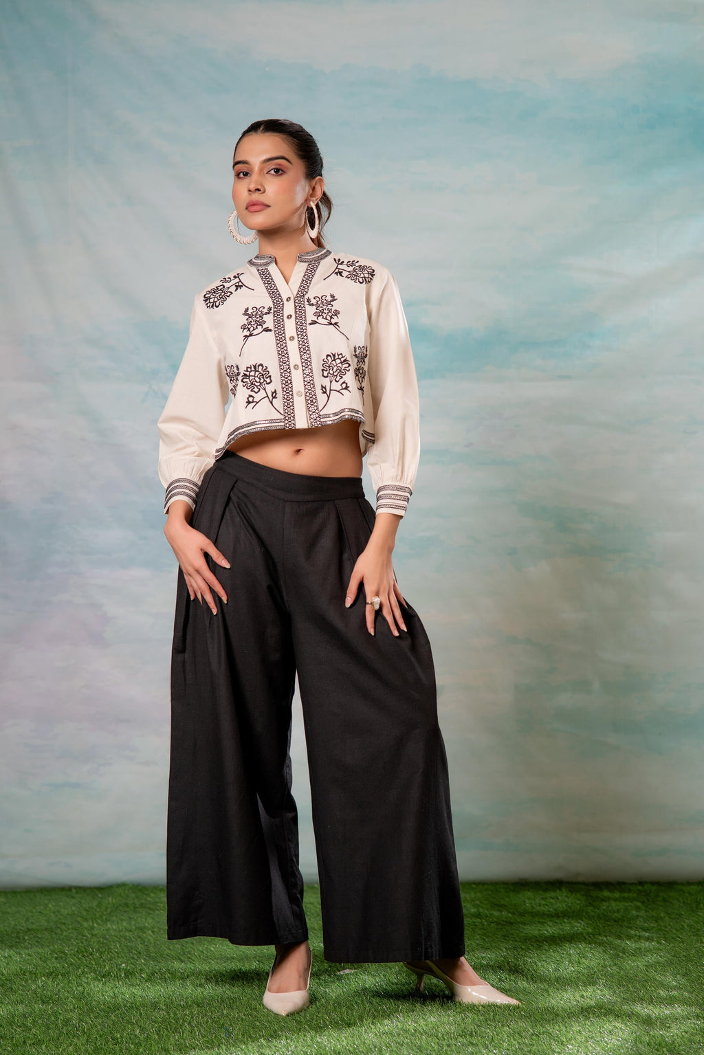 Juniper White Noir Flora Modern Set | Grocsy