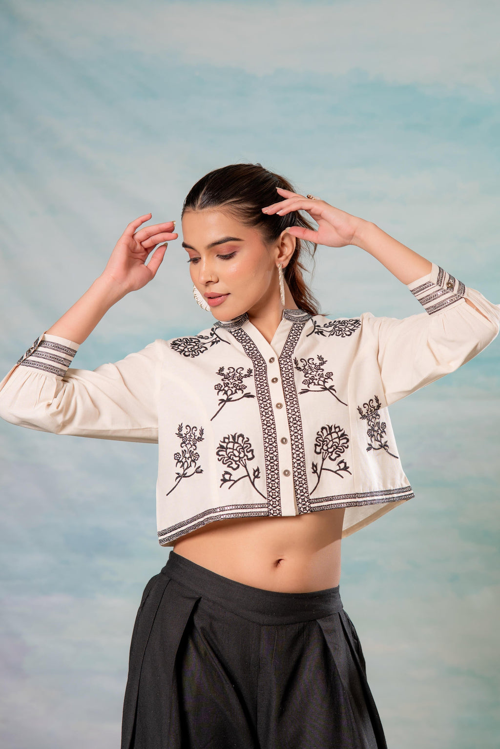Juniper White Noir Flora Modern Set | Grocsy
