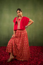 Juniper Virasat Printed Skirt Set | Grocsy