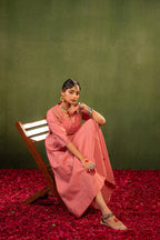Juniper Gulnaar Riwaayat Pink Anarkali Dress | Grocsy