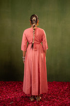 Juniper Gulnaar Riwaayat Pink Anarkali Dress | Grocsy