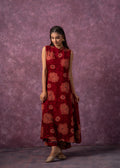 Juniper Women's Fuchsia Floral Printed Kurta With Pant Set | Grocsy