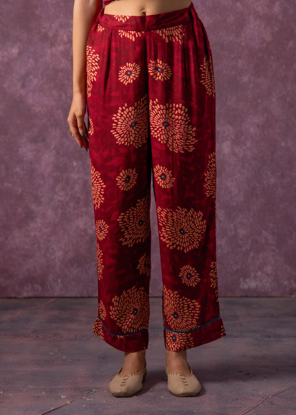 Juniper Women's Fuchsia Floral Printed Kurta With Pant Set | Grocsy