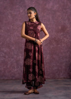 Juniper Women'S Purple Floral Printed Kurta With Pant Set | Grocsy