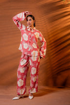 Juniper Women Relaxed Fit Floral Printed Co-Ord Set | Grocsy
