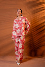 Juniper Women Relaxed Fit Floral Printed Co-Ord Set | Grocsy