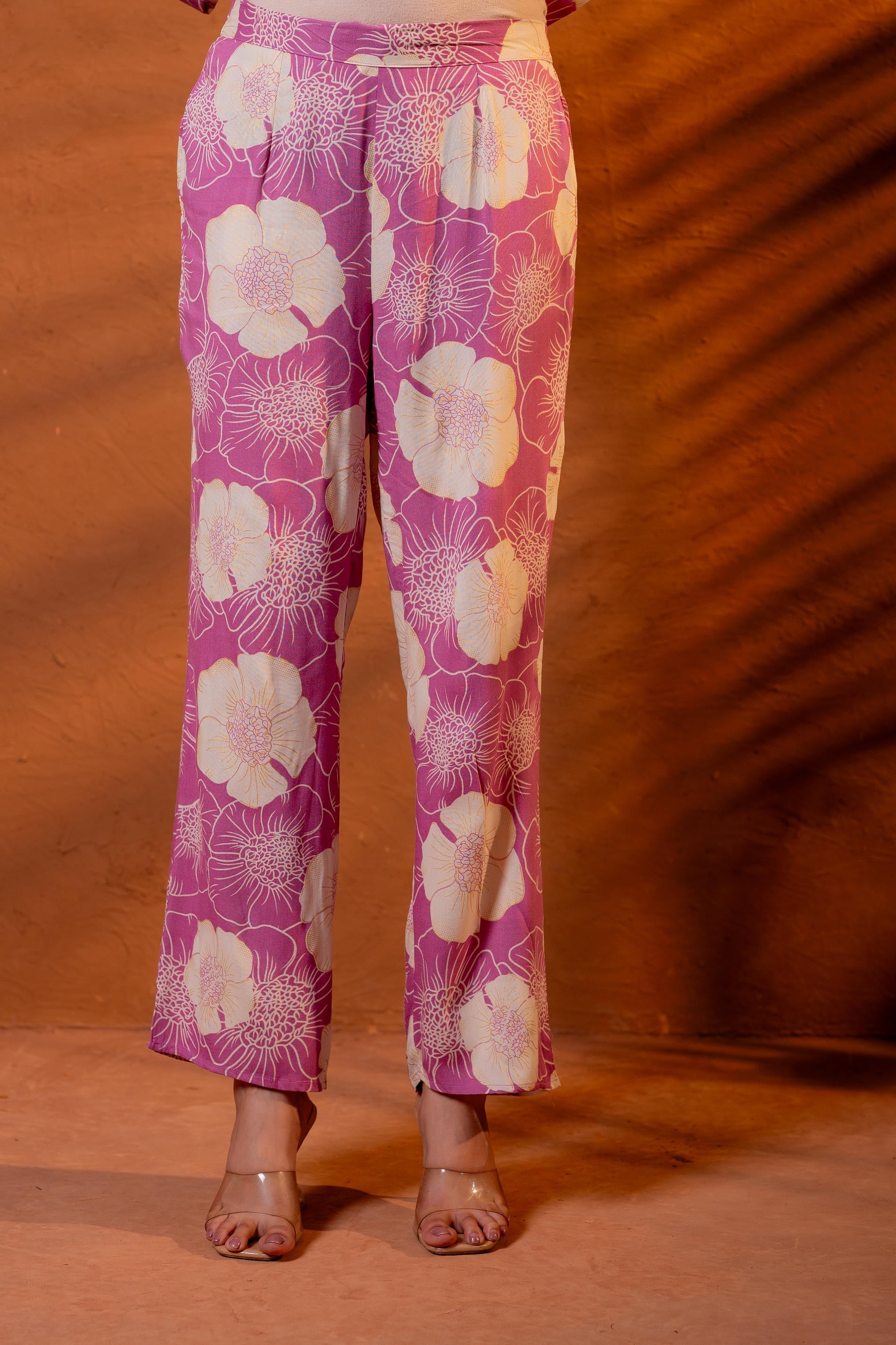 Juniper Women Relaxed Fit Floral Printed Co-Ord Set | Grocsy