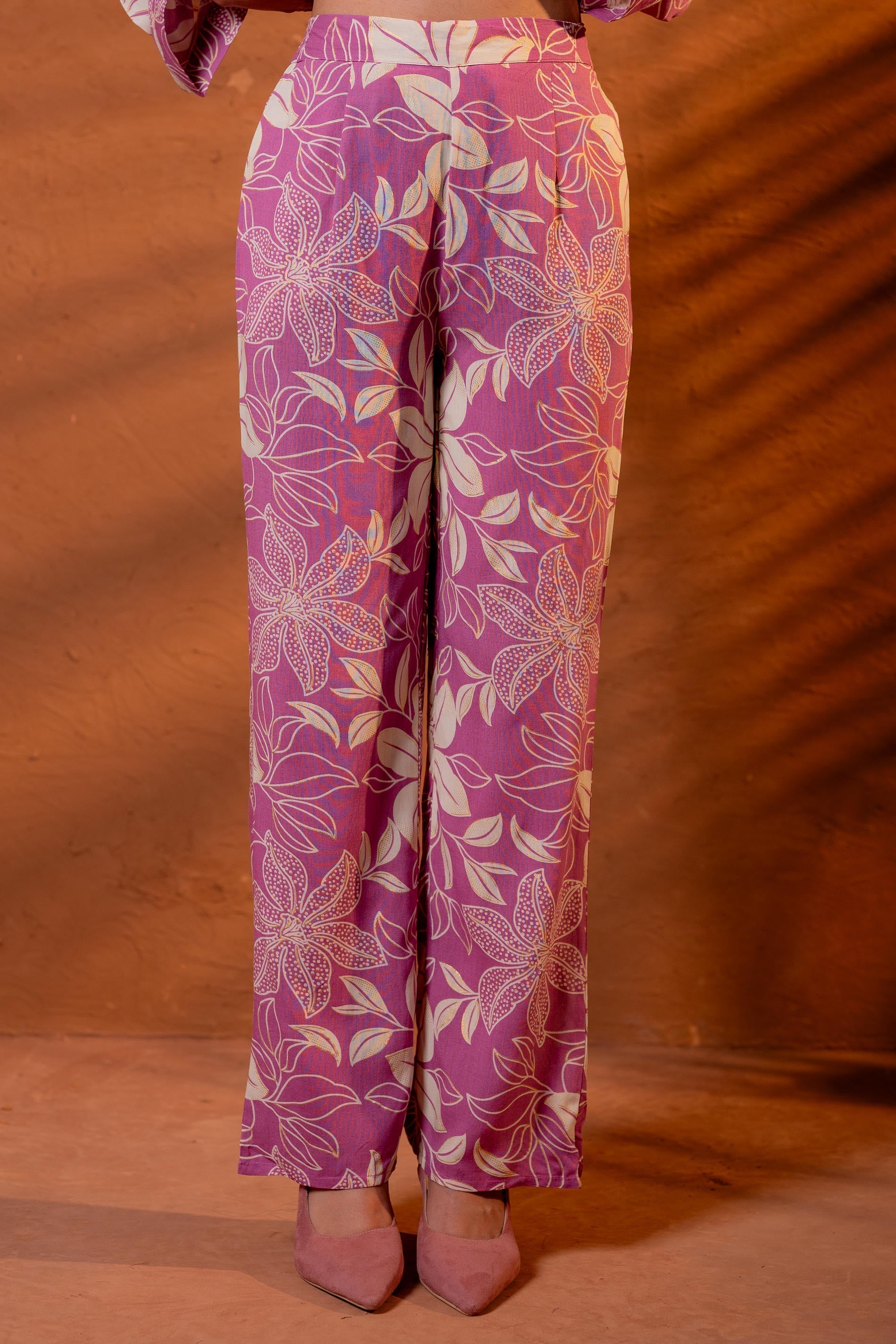 Juniper Women Relaxed Fit Floral Printed Co-Ord Set | Grocsy