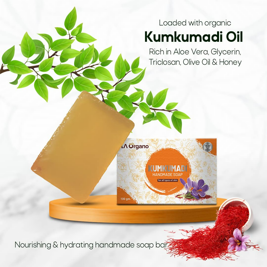 LA Organo Kumkumadi Handmade Natural Bath Soap | Grocsy
